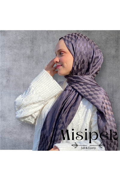 MİS İPEK Şal jacquard mătăsos cu model Koza