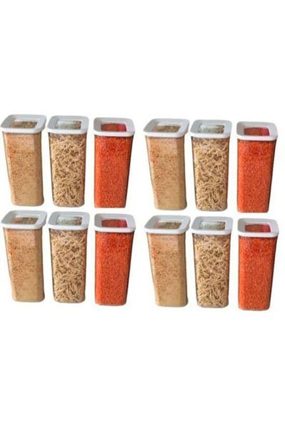 VİP AHMET 1700 ml Storage Container Set of 12 Campaign 9294Seri