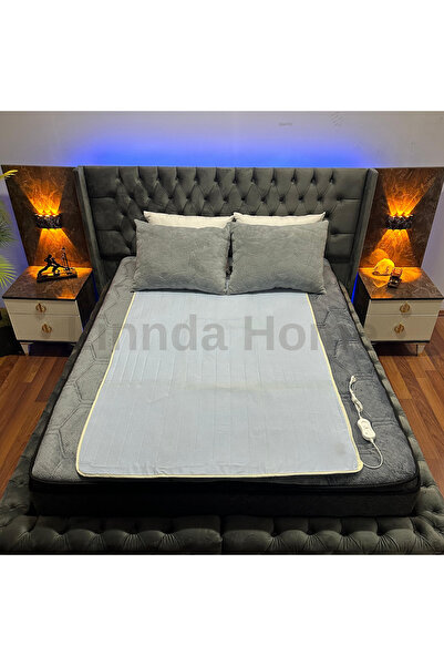 Linnda Home Lux Çift Kişilik Elektrikli Battaniye Mavi