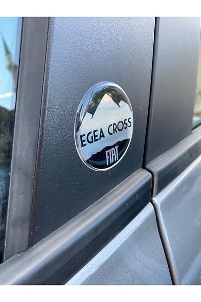 3dbaskisepeti Fiat - Egea - Cross Silicone Logo 1 Τεμάχιο