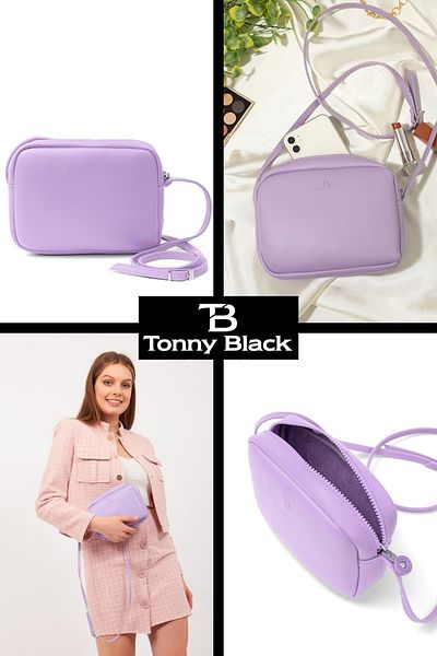 Tonny Black Αυθεντική Mini Urban - Γυναικεία τσάντα χιαστί με ρυθμιζόμενο λουρί και φερμουάρ, τσάντα χειρός και ώμου μικρού μεγέθους