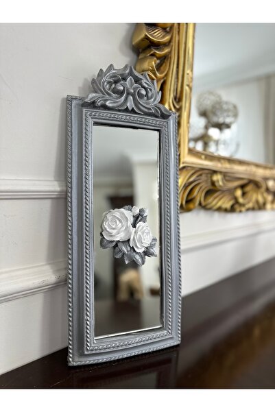 busraconcept Aynalı gül detaylı tasarım tablo 50cm