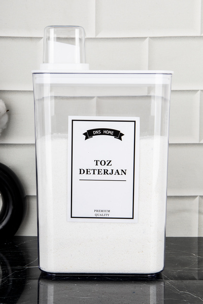 DNS HOME 3000 ml Detergent Storage Box with Scale Vacuum Lid