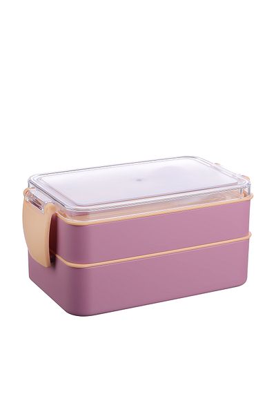 Titiz 2-Tier Feeding and Food Storage Set - Fork and Spoon Included