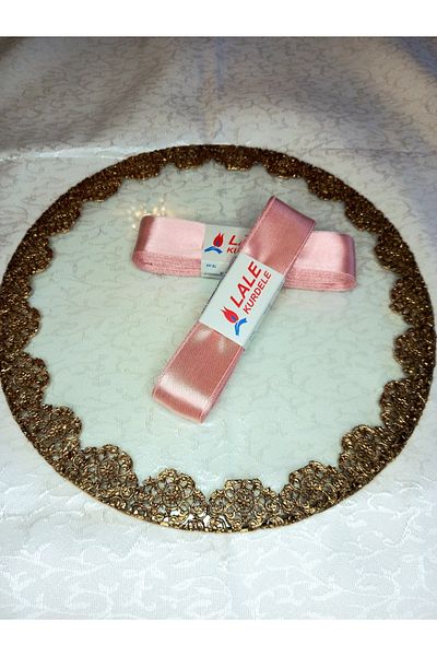 yörük tuhafiye 3 cm Wide Powder Satin Ribbon - 10 Meters One Ball