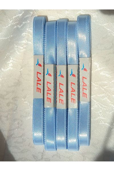 yörük tuhafiye Baby Blue 5 cm Satin Ribbon - 1 Ball Satin Ribbon (5 X 10 Mt = 50 Meters)