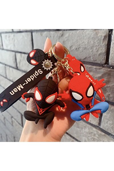 GLANZEND 2 Adet Fantastik Spiderman Örümcek Adam Anahtarlık Ve Çanta Aksesuar...