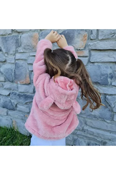 BEBEĞİME ÇORAP PlusH Hooded Baby-cHild Cardigan