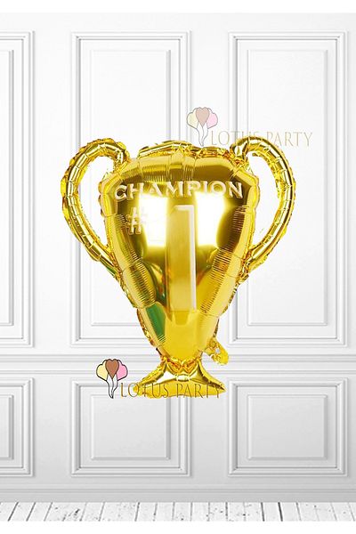 LOTUS PARTY 8 Year Old Themed Balloon Set - Yellow Red Balloon - Mug and Number Foil Balloon