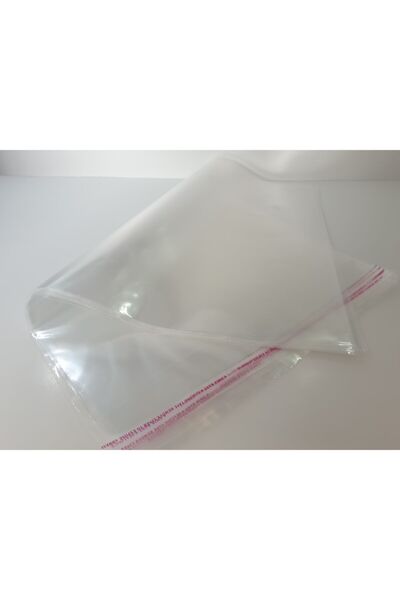 YİĞİT TİCARET Şeffaf Yapışkanlı Poşet - Opp Kendinden Yapışkanlı Jelatin Parlak Poşet 30x45cm - 100 Adet