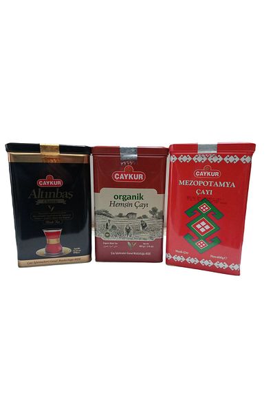 Çaykur 400 Grx3 Organic Nurse and Mesopotamia Tin Box Teas