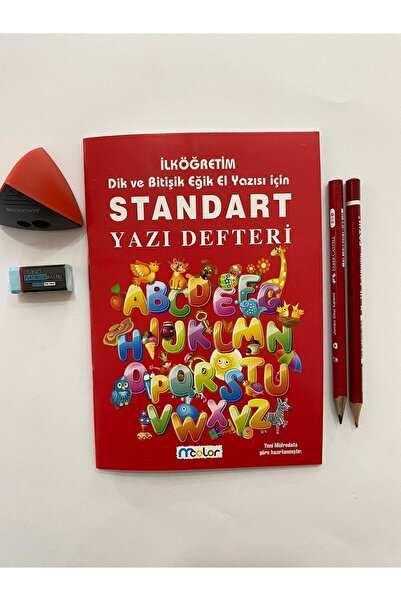 Dudo Baby 1.sınıf 1 Adet Standart Çizgili Güzel Yazı Defteri Kalem Silgi Kale...