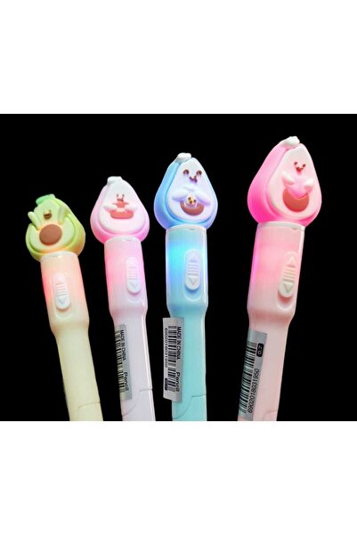 sevgi kırtasiye Avakado Başlıklı Işıklı Versatil 0,7 Uçlu Kalem 1 Adet