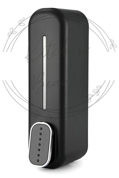 Kitchen Beauty 300ml Liquid Soap Dispenser Wall Mounted Manual Soap Dispenser Bathroom Shampoo Shower Dispenser Black