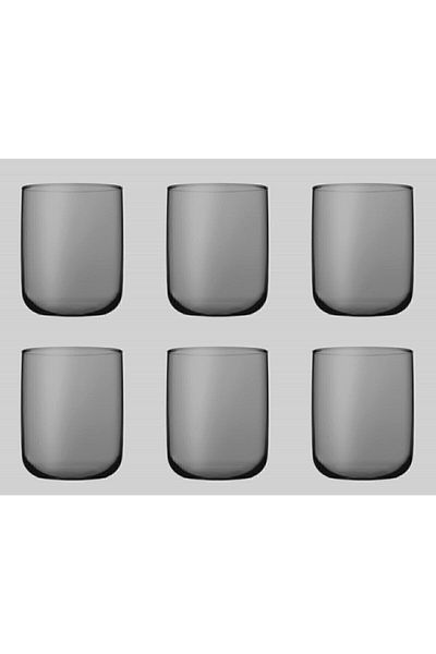 Paşabahçe Pasabahce Iconic Gray Water Glass 280cc - 6 Pieces