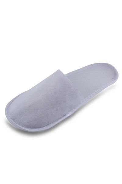 PRİVATE 10 Pieces Hotel Slippers with Environmental Piping Thin Sole Disposable