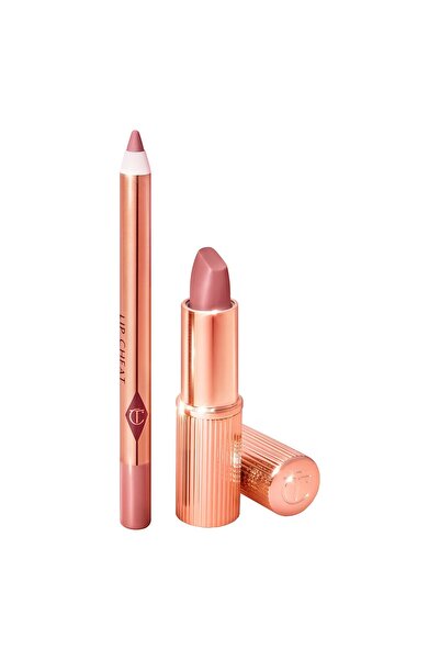 charlotte tilbury Pillow Talk Duo Set - Seyahat Boyu Ruj (1.5 gr) + Seyahat Boyu Dudak Kalemi (0.8 gr) Ruj Seti