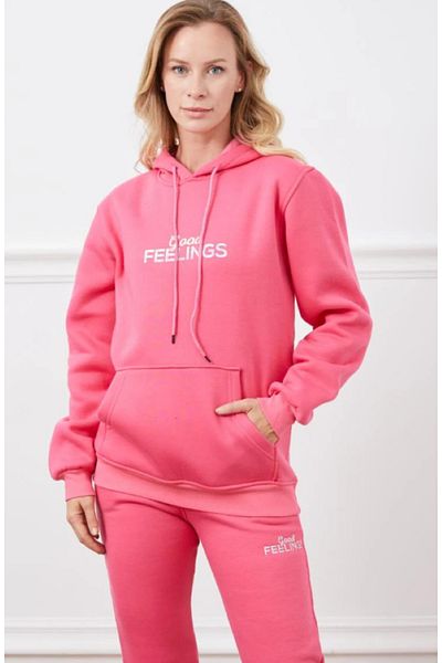 ModaDeniz 3 Thread Hooded and Ribbed Tracksuit Set for Women