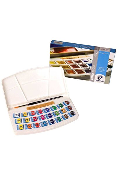 Van Gogh Sulu Boya 24 Renk 2Adet Suluboya Bloğu Hediyeli