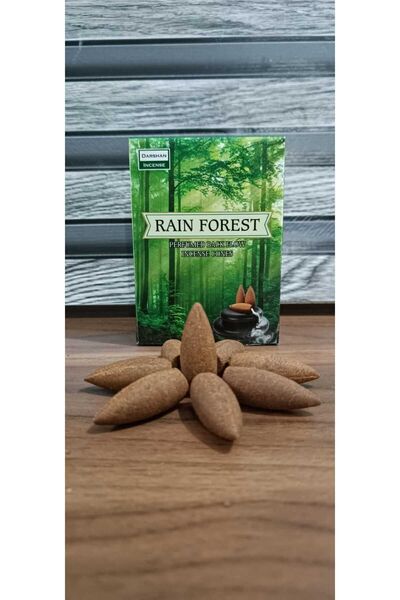 Darshan Incense 10 Adet Geri Akış Tütsü Rain Forest Kokulu