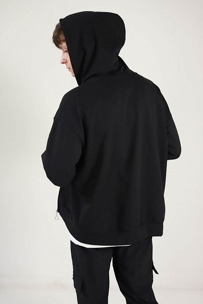 NOFILTER Μαύρη ζακέτα με δύο κλωστές Basic Oversize