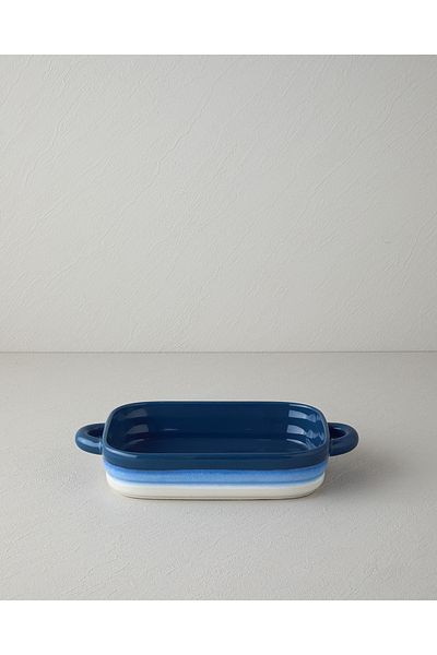 English Home Blue 32X19X6 cm Stoneware Oven Dish - Cheerful