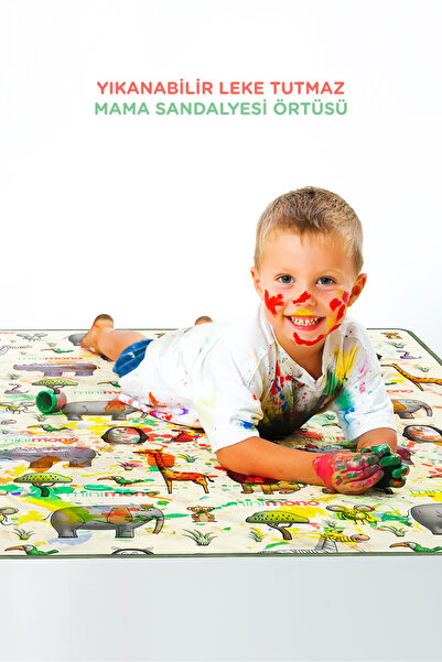 Minimono Mama Sandalyesi Ve Aktivite Örtüsü - Kaydırmaz Taban - Su Itici Yüzey - Yıkanabilir - 145x120cm
