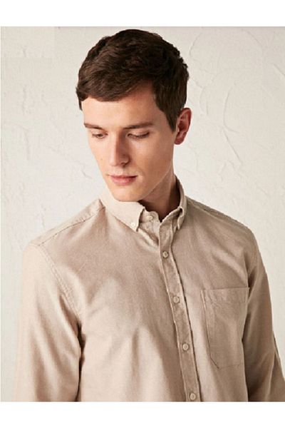 LC Waikiki Men's Oxford Shirt - Basic Regular Fit, Long Sleeve
