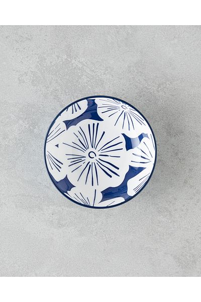 English Home Ophelia Blue-White Porcelain Bowl