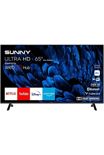 Sunny SN65FMN252 65'' 165 Ekran Uydu Alıcılı 4K Ultra HD Smart WebOS LED TV