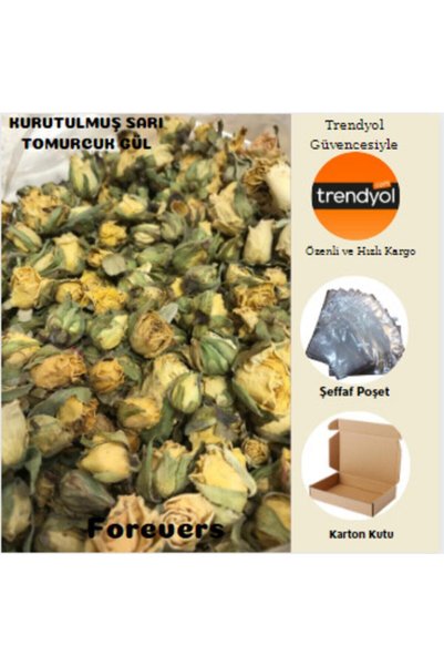 forevers Kurutulmuş Tomurcuk Sarı Gül 305 Gram