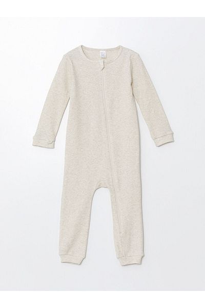 LC Waikiki Crew Neck Long Sleeve Jumpsuit for Baby Boy