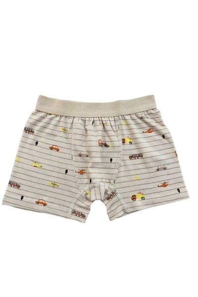 elmas kids Βαμβακερά ριγέ μπόξερ με σχέδιο αυτοκινήτου για αγόρι