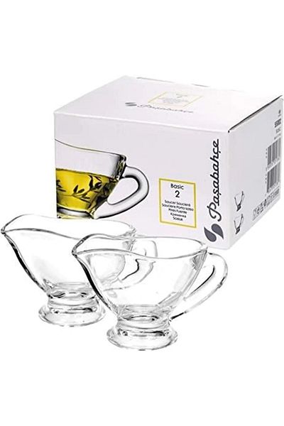 Paşabahçe 55002 Basic 2-Piece Handled Mini Glass Sauce Bowl Oil Bowl 60 Cc