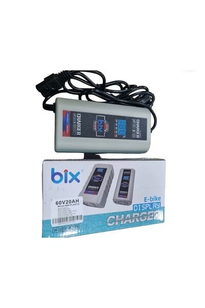 Bix E-bike Elektrikli Bisiklet 60v 20 Ah Amper Dijital Şarj Aleti