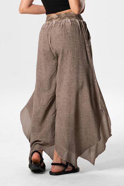 AFA Şile Diaper Elastic Waist Symmetrical Leg Women's Baggy Trousers, Yoga Pants Plus Size