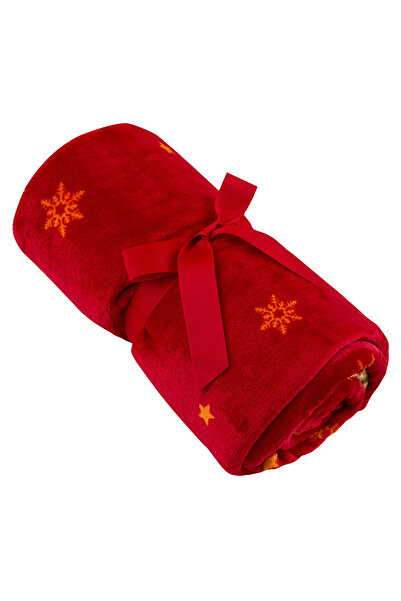 LC Waikiki Kırmızı Fındıkkıran Baskılı Tv Battaniyesi 100x150 Cm