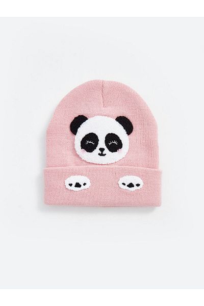 LC Waikiki Beanie mit Teddybär-Stickerei für Mädchen
