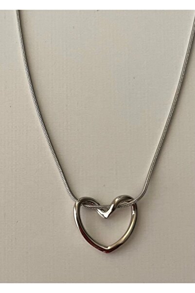 Çelik TAYEM Paslanmaz 2 Yıl Garantili Kalp Kolye