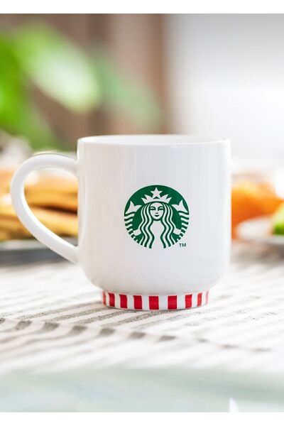 Starbucks Reindeer Design Ceramic Mug - 355 ml -