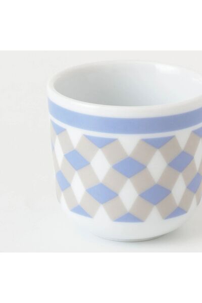 IKEA Modern GOKVÄLLÅ multi-colored-patterned cup set 6 pieces for 6 Persons 80 ml 6 Pieces Multicolored Porcelain