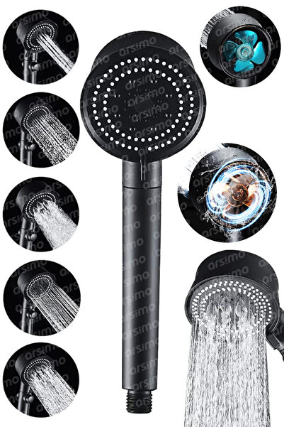 Arsimo Turbo Fan Pervaneli 5 Fonksiyonlu Su Tasarruflu Duş Başlığı | Pervanel...