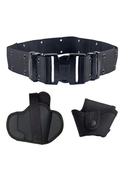 AskerVadisi Delikli Örme Palaska - Yarım Kelebek Silah Kılıfı Ve Kelepçe Kılı...