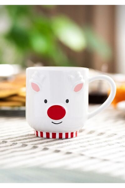 Starbucks Reindeer Design Ceramic Mug - 355 ml -