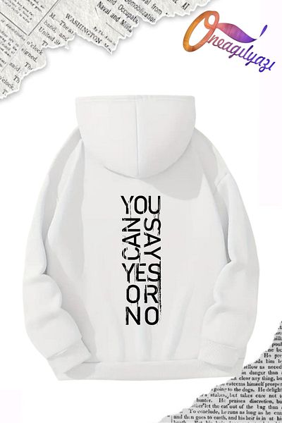 oneagılyazı Hooded Printed Sweatshirt - Perfect Design