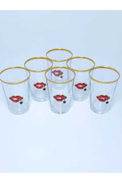 PARILTI HOME COLLECTİON Luxury Set of 6 Glasses