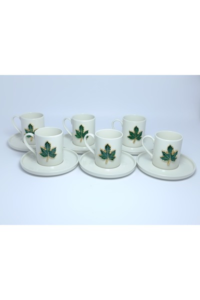 PARILTI HOME COLLECTİON طقم كوب بروش بلون القهوة مكون من 6 قطع
