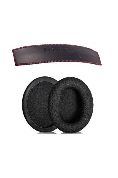 Schulzz Hyperx Cloud 2 Uyumlu Kumaş Kulaklık Pedi Ve Deri Kafa Bandı