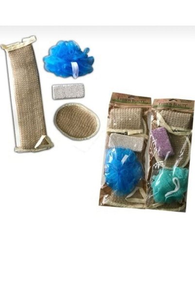 FASHION Beauty Bath Scrub Washcloth Set Mixed Color