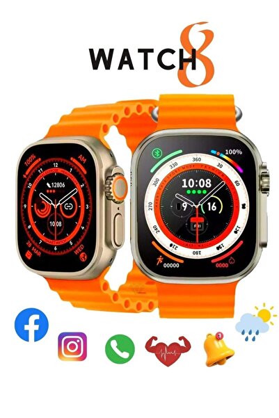 Edelvays Shop watch 8 ultra t800 akıllı saat ıos androıd uyumlu bluetooth kab...
